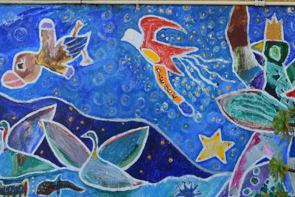 Peace and Equality in Education Mural - - Harvey Milk Academy - Castro. photo by Haydn Blackey